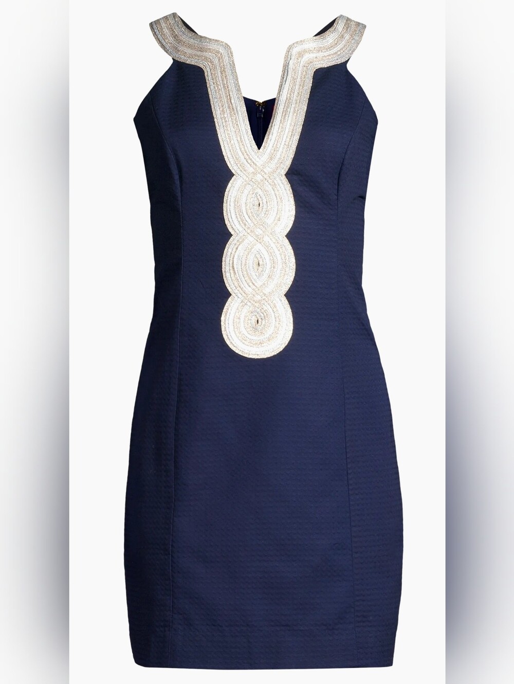 Lilly Pulitzer Valli Shift Dress, size 00 (Originally $198)  Navy. 100% cotton